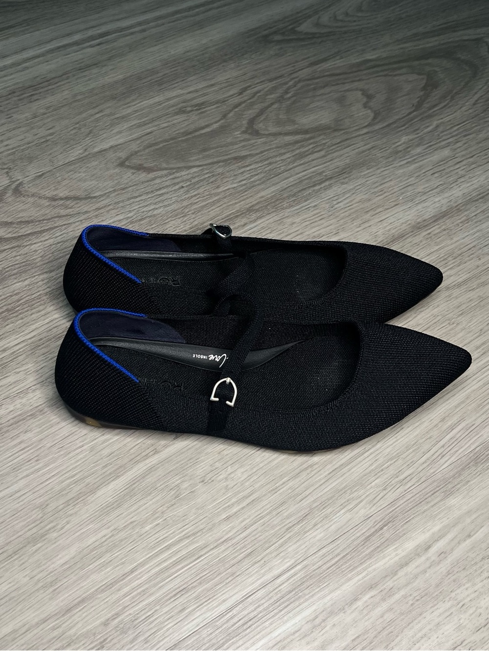 Rothy's The Point Mary Jane Flats Women's Sz 8 Black Career Casual - Picture 3 of 14